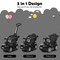 Honey Joy 3 in 1 Ride on Push Car Toddler Stroller Sliding Car with Music